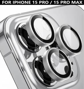 PUNAK Back Camera Lens Ring Guard Protector, Camera Lens Glass Protector for Apple iPhone 15 Pro, Apple iPhone 15 Pro Max