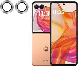 KHR Back Camera Lens Ring Guard Protector for Motorola razr 50 Ultra 5G , HQ 9H Camera Glass Metal Ring Protector