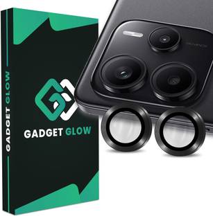 Gadget Glow Back Camera Lens Ring Guard Protector for Redmi Note 14 5G, Redmi Note 14, Mi Note 14 5G, Black Camera Ring