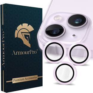 ArmourPro Back Camera Lens Ring Guard Protector for Apple iPhone 14, Apple iPhone 14 Plus, Purple Camera Ring