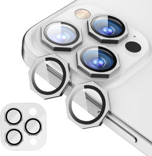CASESILY Back Camera Lens Ring Guard Protector for Apple iPhone 14 Pro Silver