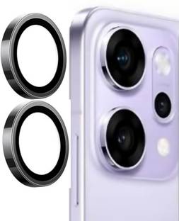 UNIKWORLD Camera Lens Protector for OPPO RENO 14 Camera Glass Aluminum Alloy Rings - (BLACK)