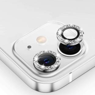 Voski Back Camera Lens Ring Guard Protector for iPhone 11 Ultra Thin Diamond Stone Camera Lens Protector Metal Alloy Ring