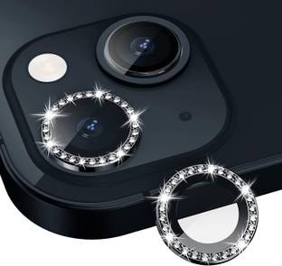 VOSKI Back Camera Lens Ring Guard Protector for iPhone 13 Ultra Thin Diamond Stone Camera Lens Protector Metal Alloy Ring