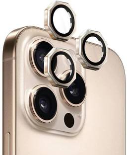 GIRIND Back Camera Lens Glass Protector for Apple iPhone 16 Pro, Octagon Focal Ring HD Glass with Aluminum Alloy