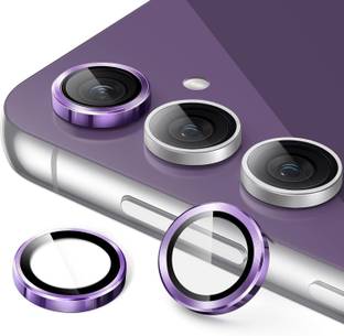 prozzile Back Camera Lens Glass Protector for Samsung Galaxy S23 FE, 9H Tempered Glass Metal Individual Ring Cover, HD Clear