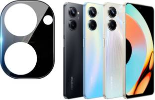 matsv Back Camera Lens Glass Protector for Realme 10 Pro 5G (Black)
