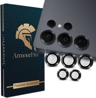 ArmourPro Back Camera Lens Ring Guard Protector for Samsung Galaxy S25 Ultra 5G, Samsung S25 Ultra 5G, Black Camera Ring