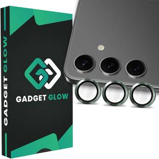 Gadget Glow Back Camera Lens Ring Guard Protector for Samsung Galaxy S24 5G, Samsung S24 5G, Green Camera Ring