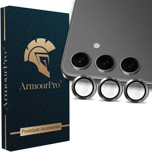 ArmourPro Back Camera Lens Ring Guard Protector for Samsung Galaxy S24 Plus 5G, Samsung S24 Plus 5G, Black Camera Ring