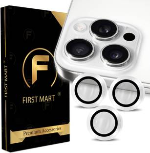 FIRST MART Back Camera Lens Ring Guard Protector for Apple iPhone 16 Pro, iPhone 16 Pro, White Camera Ring