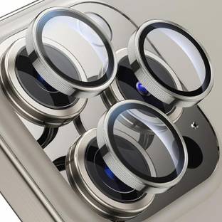 Caseworm Back Camera Lens Ring Guard Protector for iPhone 15 Pro 6.1"/15 Pro Max 6.7" HD Clarity - Natural