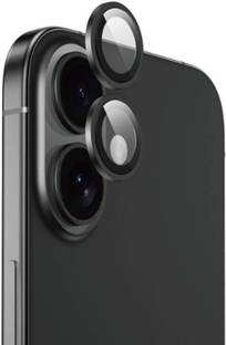 Besmon Back Camera Lens Ring Guard Protector for iPhone 16 / iPhone 16 Plus Back Camera Lens Ring Guard Protector Black