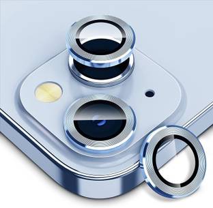 Pratibha Back Camera Lens Glass Protector, Camera Lens Ring Guard Protector for 14 Plus, Seira Blue