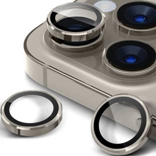 GRIPP Back Camera Lens Ring Guard Protector for Apple iPhone 15 Pro | iPhone 15 Pro Max (Grey/Gold)