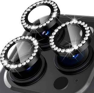 Evett Back Camera Lens Ring Guard Protector for iPhone 12 Pro Max Stones Diamond HD Camera Clarity