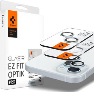 Spigen Back Camera Lens Glass Protector for iPhone 15 Plus, iPhone 15, iPhone 14 Plus, iPhone 14