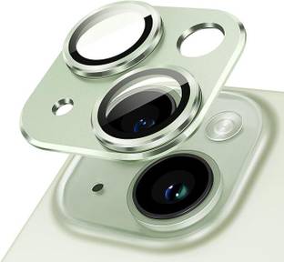 Caseworm Back Camera Lens Ring Guard Protector for iphone 15-Green HD Clarity Camera Lens Ring