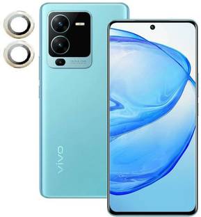 Maxboost Back Camera Lens Ring Guard Protector for Vivo V25 Pro Full Coverage Metal HD Tempered Glass Camera Protector (Gold)