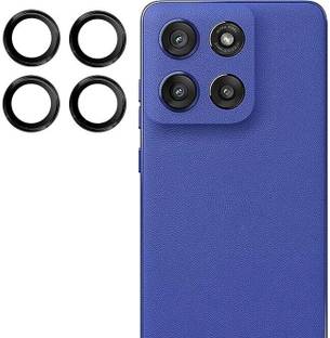 PROZZILE Back Camera Lens Glass Protector for Motorola Edge 60 Stylus 5G, Individual Metal Ring Tempered Glass Lens Cover
