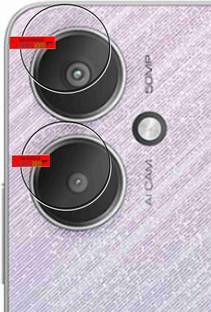 ICROMECK Back Camera Lens Glass Protector for Redmi 13C 5G