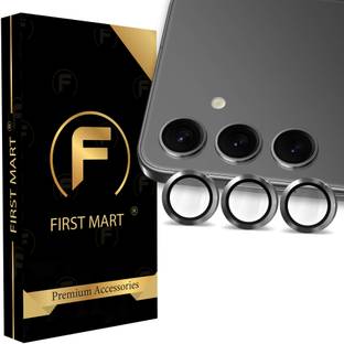 FIRST MART Back Camera Lens Ring Guard Protector for Samsung Galaxy S24 Plus 5G, Samsung S24 Plus 5G, Black Camera Ring