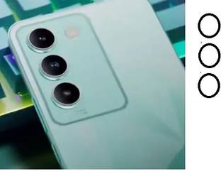 RUNEECH Back Camera Lens Glass Protector, Camera Lens Ring Guard Protector for Vivo T3 5G Edge