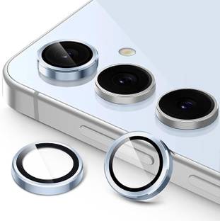 UNIKWORLD Back Camera Lens Ring Guard Protector for Samsung Galaxy S24 FE Metal Individual Ring Cover(Blue)