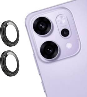 MOBCART Back Camera Lens Glass Protector, Camera Lens Ring Guard Protector for Oppo Reno 14 5G – 9H Tempered, Scratch-Resistant, Camera Lens Protector (Black)