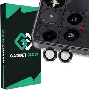 Gadget Glow Back Camera Lens Ring Guard Protector for Nothing Phone 3 5G, Nothing 3 5G, Black Camera Rings