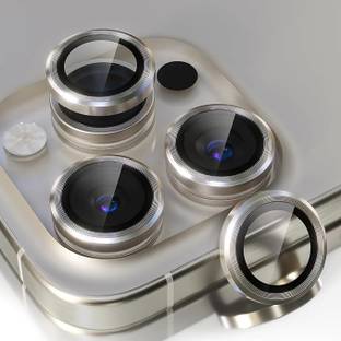 AUDICE Camera Lens Protector for IPHONE 16 PRO & IPHONE 16 PRO MAX, CAMERA LENS PROTECTOR, METAL ANTI-SCRATCH CAMERA RINGS FOR, IPHONE 16PRO AND 16 PRO MAX, CAMERA LENS GUARD COMPATIBLE WITH IPHONE16 PRO AND IPHONE 16PRO MAX NATURAL TITANIUM (GREY)