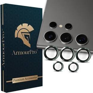 ArmourPro Back Camera Lens Ring Guard Protector for Samsung Galaxy S24 Ultra 5G, Samsung S24 Ultra 5G, Green Camera Ring