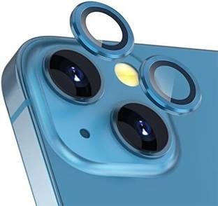 Beanny Camera Lens Protector for Apple iPhone 13, iPhone 13 Mini, Iphone 13 Edge to Edge blue ring