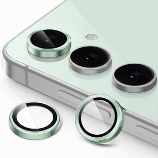 UNIKWORLD Back Camera Lens Ring Guard Protector for Samsung Galaxy S24 FE Metal Individual Ring Cover(Mint Green)