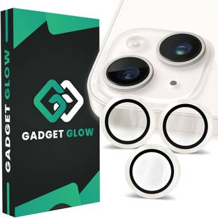 Gadget Glow Back Camera Lens Ring Guard Protector for Apple iPhone 14, Apple iPhone 14 Plus, SIlver Camera Ring