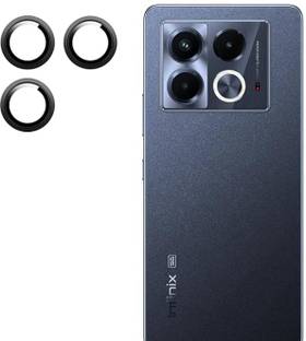 KHR Back Camera Lens Ring Guard Protector for infinix note 40G , Metal Tempered Glass Camera Lens Protector