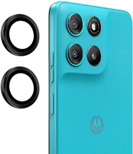 Radhya Back Camera Lens Ring Guard Protector for Motorola G67 (Black)