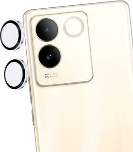 SCRENZO Back Camera Lens Ring Guard Protector for Vivo T2 Pro Silver Camera Ring For Vivo T2 Pro, Easy Installation, Case-Friendly