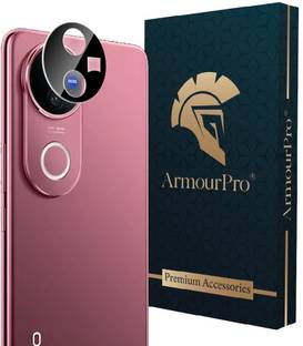ArmourPro Back Camera Lens Glass Protector for Vivo V50e 5G, Vivo V50 5G, Vivo V50e, Black Camera Lens