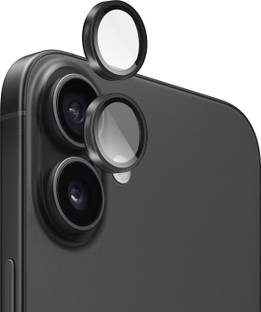 GRIPP Back Camera Lens Ring Guard Protector for Apple iPhone 16 | iPhone 16 Plus (Black)