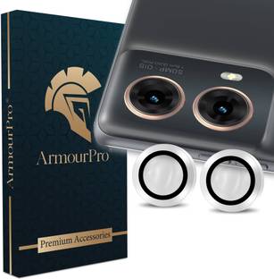 ArmourPro Back Camera Lens Ring Guard Protector for Motorola G85 5G, Motorola G85 5G, Silver Camera Rings