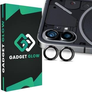 Gadget Glow Back Camera Lens Ring Guard Protector for Nothing Phone 1, Nothing 1 5G, Black Camera Ring