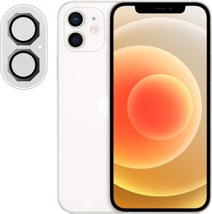 CASESILY Back Camera Lens Ring Guard Protector for Apple iPhone12 Octagon Ring Black