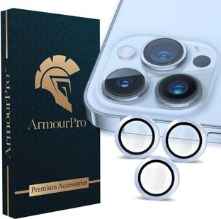 ArmourPro Back Camera Lens Ring Guard Protector for Apple iPhone 13 Pro Max, Apple iPhone 13 Pro, Seria Blue Camera Ring