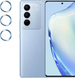 Dallao Back Camera Lens Glass Protector for Vivo V27, Vivo V27 Pro High Definition Full Coverage Camera Metal Ring