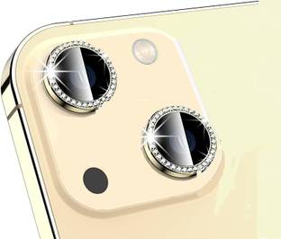 VOSKI Back Camera Lens Ring Guard Protector for iPhone 13 Ultra Thin Diamond Stone Camera Lens Protector Metal Alloy Ring