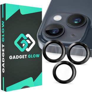 Gadget Glow Back Camera Lens Ring Guard Protector for Apple iPhone 14, Apple iPhone 14 Plus, Black Camera Ring