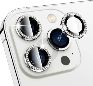 Oncraves Back Camera Lens Ring Guard Protector for Apple iPhone 11 Pro Max Silver Diamond Camera Ring Aluminum Alloy Edge.