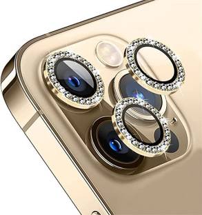 Caseworm Back Camera Lens Ring Guard Protector for iPhone 12 Pro Max HD Clarity - Gold