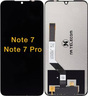 NRTELECOM IPS LCD Mobile Display for Mi & Redmi Note 7, Note 7s, Note 7 Pro, Diamond Quality 500+ Lightning, Black